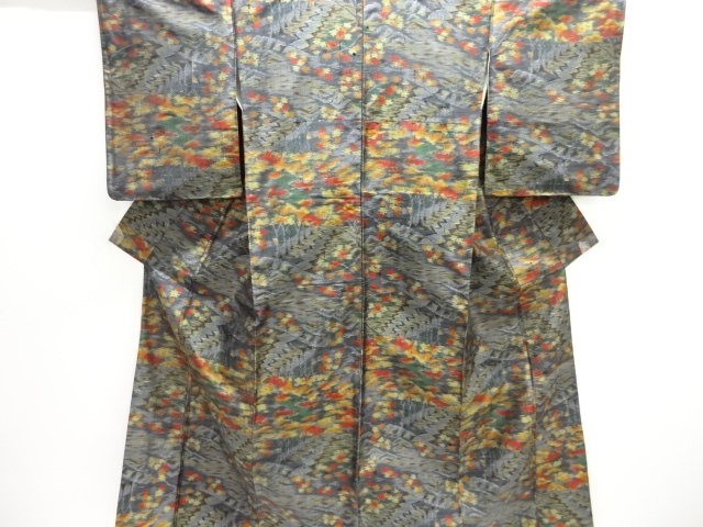 JAPANESE KIMONO / TSUMUGI / WOVEN TREES